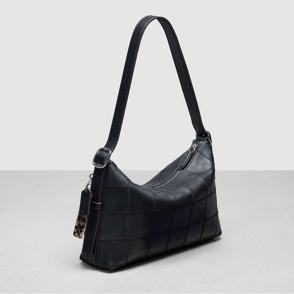 NWT Coachtopia Alter/Ego Shoulder Bag In Checkerboard Upcrafted Leather Black - Picture 3 of 7